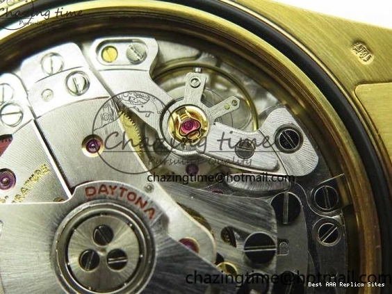 AAA Replica Watches and Daytona Noob YG Bracelet BestValue 904L SA Black Crystal Case Dial YG Best 1:1 2630 116508 Edition 0109